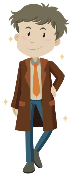 穿新外套的男人图片下载