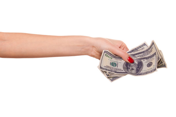 女人的双手和金钱图片下载