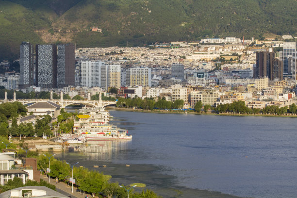 大理(下关)洱海，中国云南。图片下载