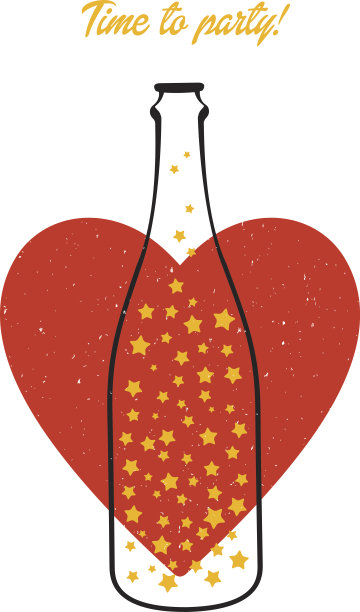 瓶子和心脏图片下载