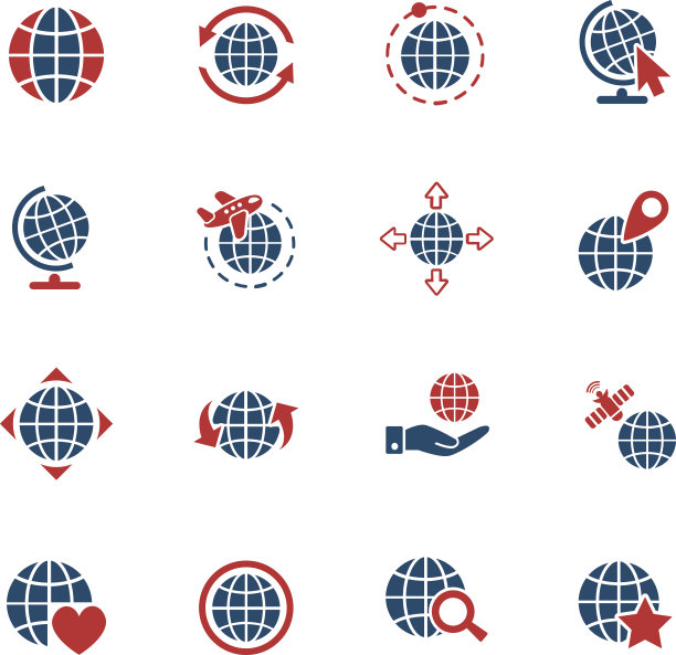 地球仪图标设置图片下载