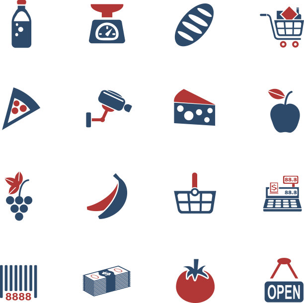 杂货店图标集图片下载