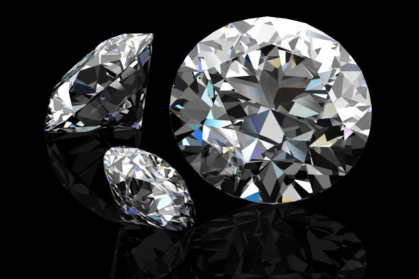 钻石宝石(高分辨率3D图像)素材图片