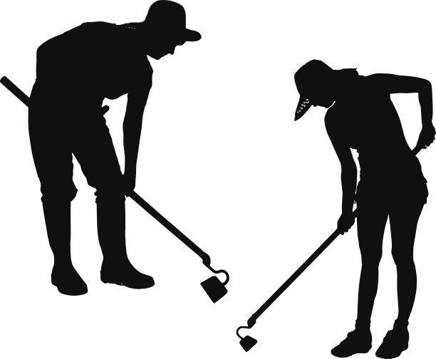 矢量剪影的一对。图片下载