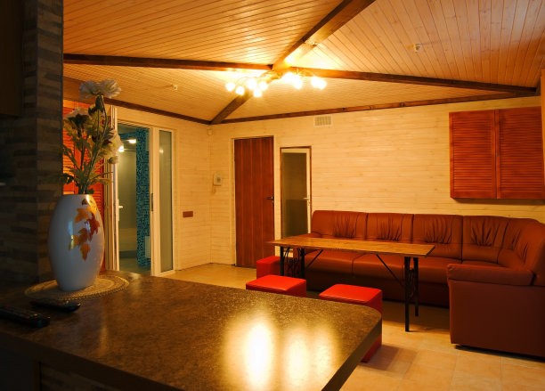 有沙发和桌子的客房图片下载