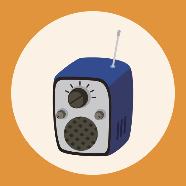 电台主题元素向量，eps图片下载