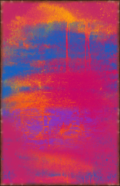 充满活力的粉红色纹理与生锈的接缝沿边缘图片下载