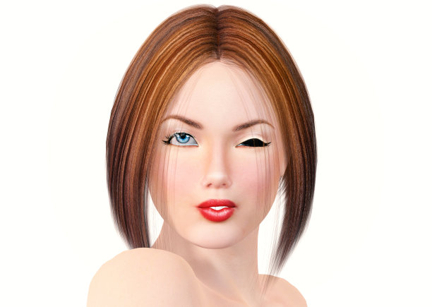 女孩的脸。图片下载