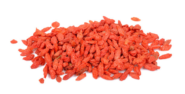 干枸杞孤立在白色背景图片下载