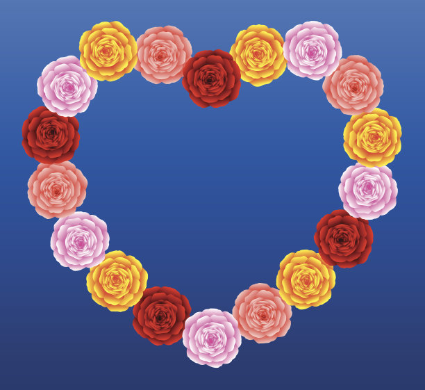 玫瑰的心的颜色图片下载