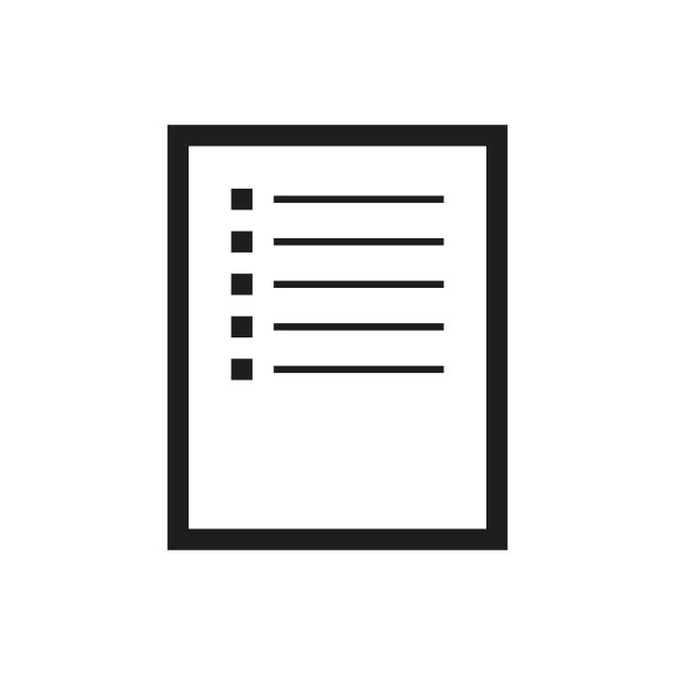 白色背景上的文档图标。-单系列图片下载