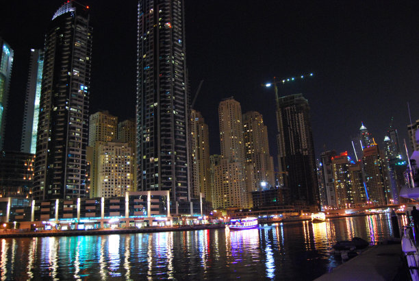 迪拜夜景图片下载