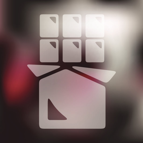 模糊背景上的巧克力图标图片下载