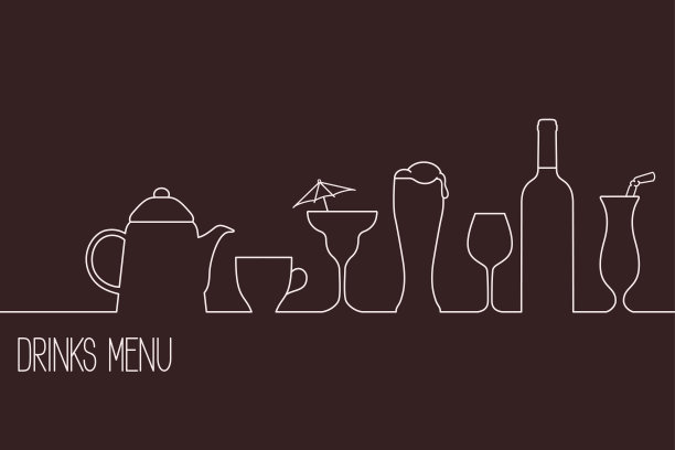 饮料菜单设计素材图片