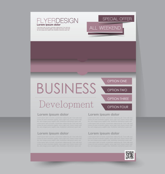 传单模板。业务手册。可编辑的A4的海报图片下载