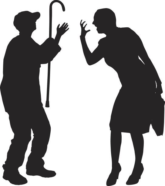 矢量剪影的人。图片下载