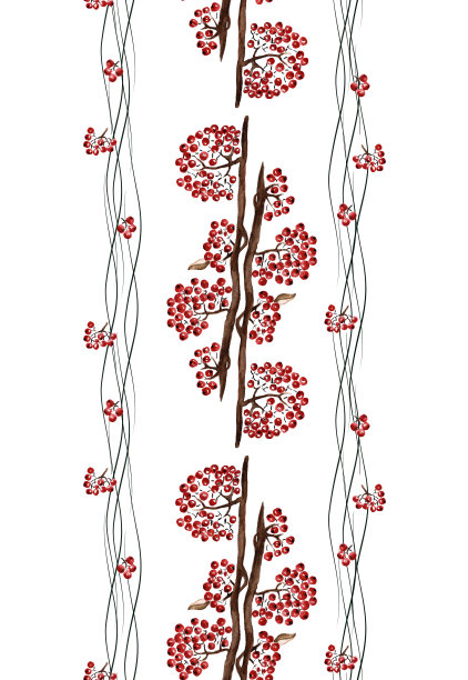 无缝模式与花楸图片下载
