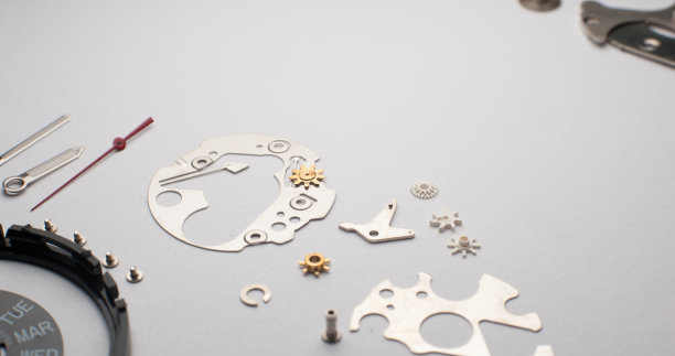 宏观观表机构与齿轮。图片下载