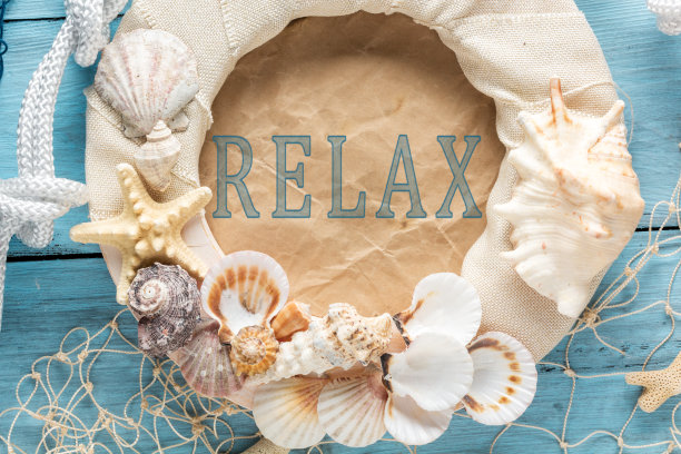 文字:放松。写在旧纸上图片下载