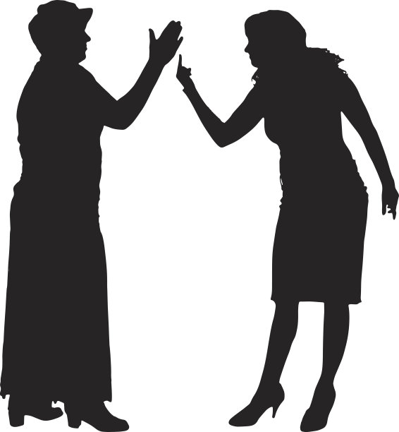 矢量剪影的人。图片下载