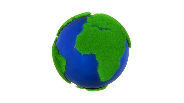 地球与草图片下载