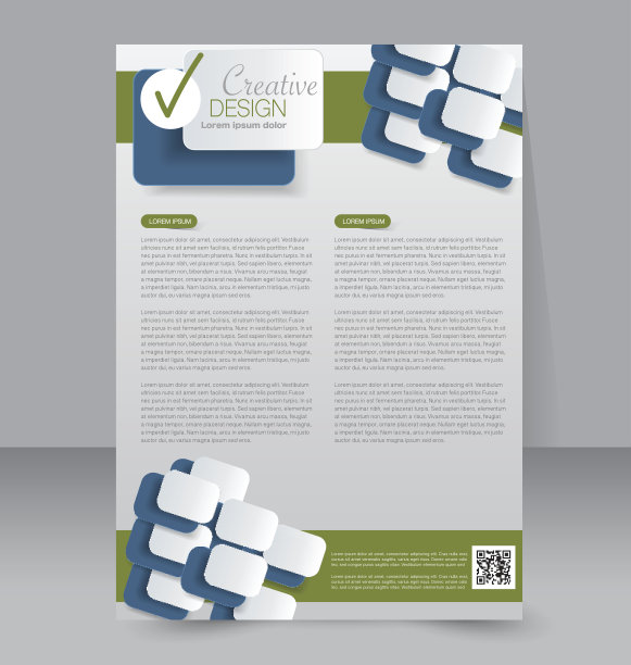 传单模板。业务手册。可编辑的A4的海报图片下载