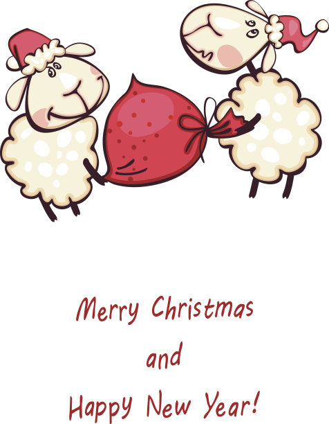公羊圣诞袋图片下载