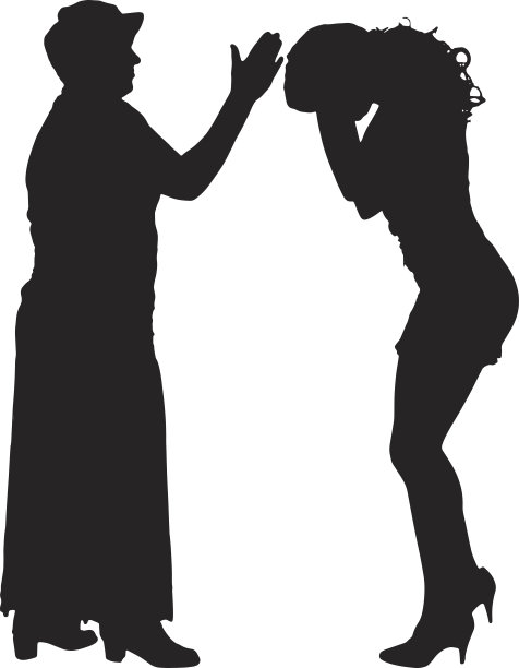 矢量剪影的人。图片下载