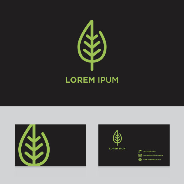 抽象标志图标设计元素名片模板向量图片下载