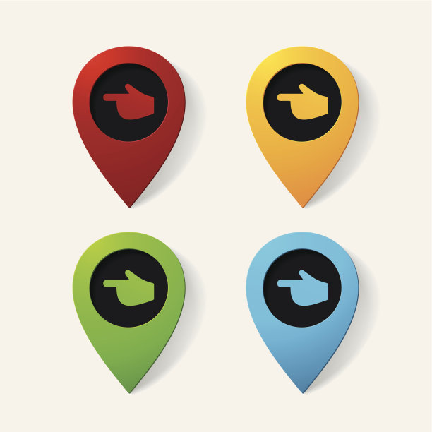 现实色彩指针:手指向左图片下载