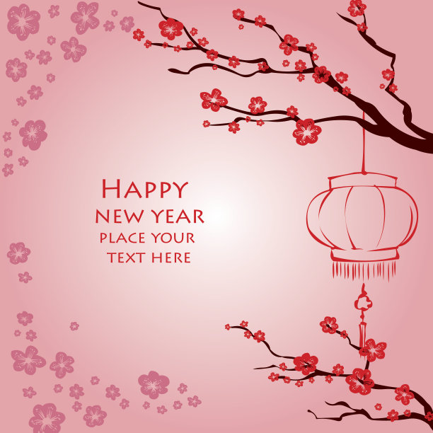 中国新年中秋节手绘矢量插画素材图片
