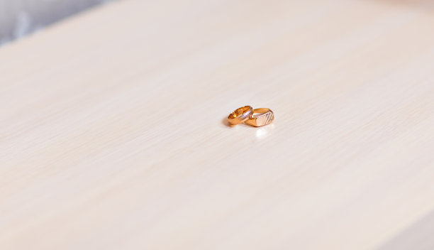 黄金结婚戒指图片下载