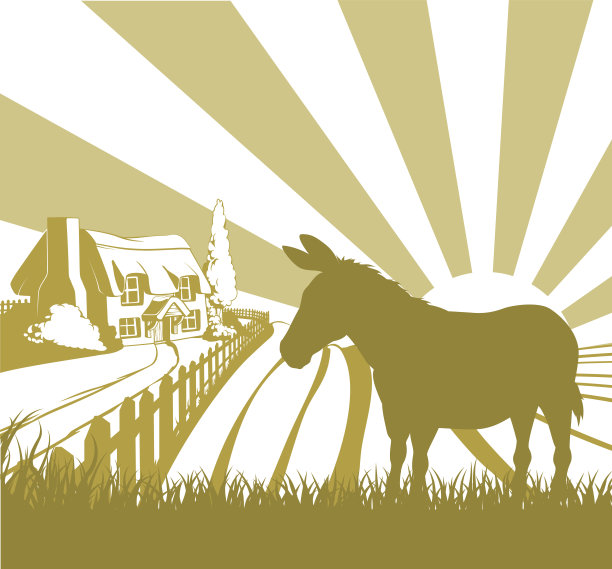 农场滚驴场图片下载