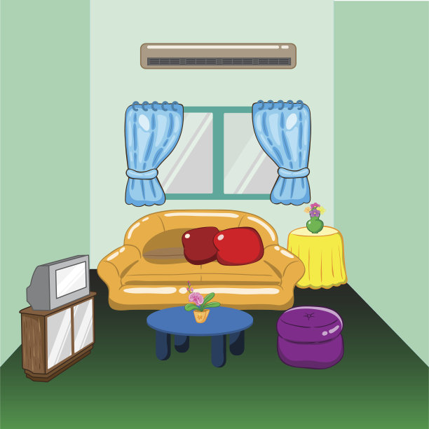 客厅的插图图片下载