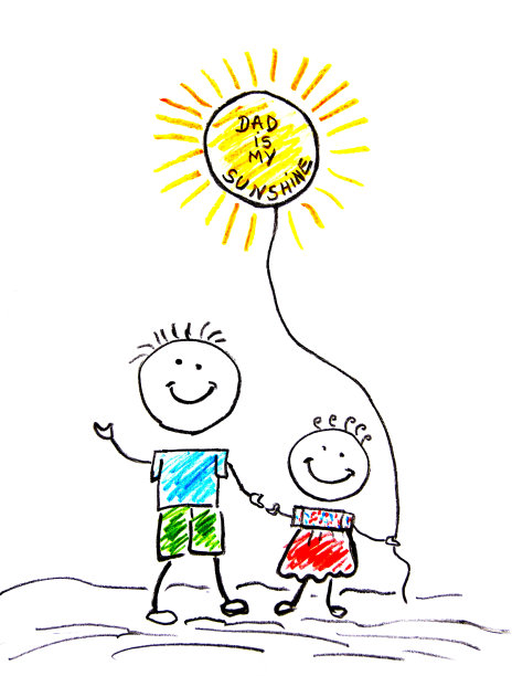 把人画。父亲的卡片系列。图片下载