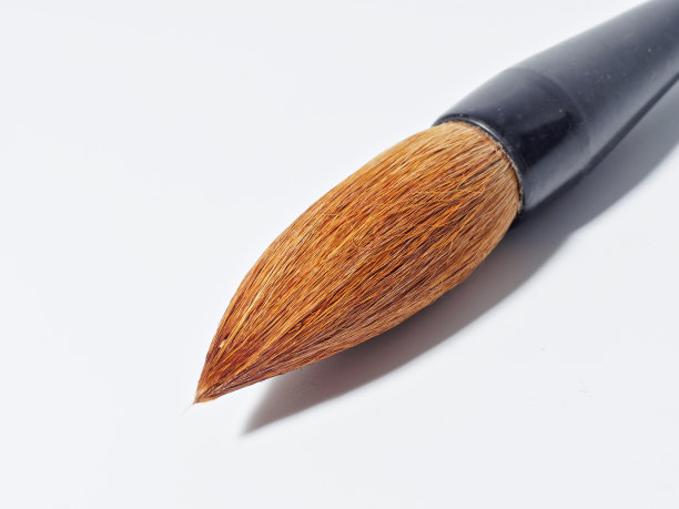 白底上的毛笔图片下载