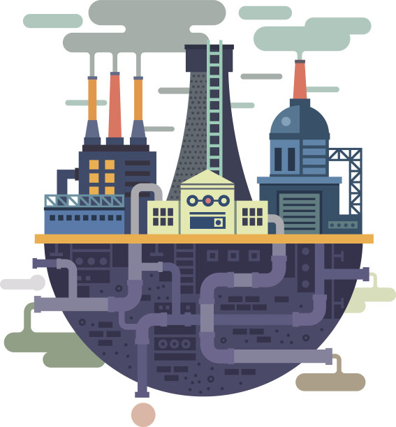 工业景观。工厂或工厂图片下载