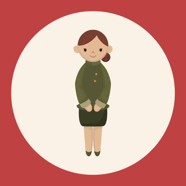 空乘主题元素向量，eps图片下载