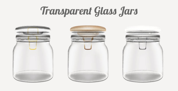 透明的玻璃瓶图片下载