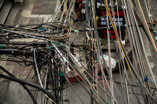 电缆混乱图片下载