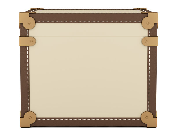 棕色纸板箱孤立在白色背景上图片下载