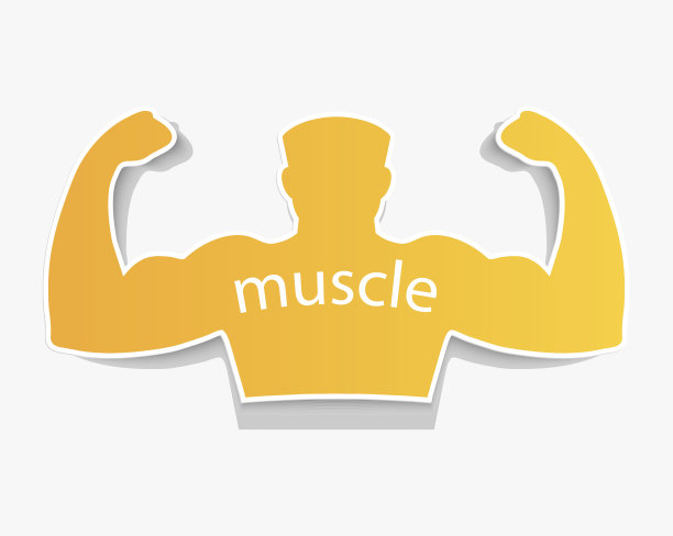 健身房标签设计和街头健身贴纸。图片下载