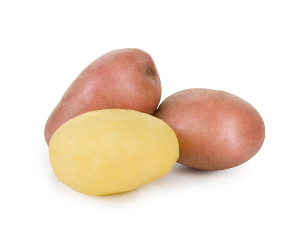 土豆孤立在白色背景上图片下载