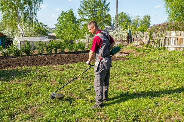 男人割草图片下载