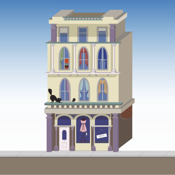 欧洲服装店图片下载