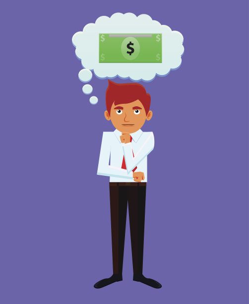 对钱的商业思考图片下载