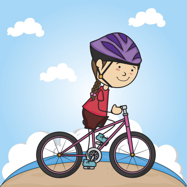 儿童设计超过景观背景矢量插图图片下载