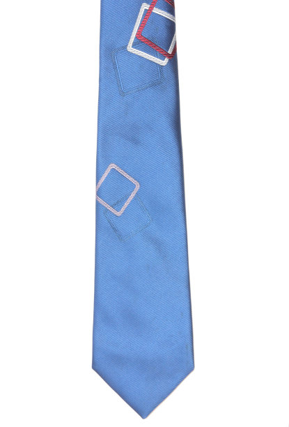 蓝色领带孤立图片下载