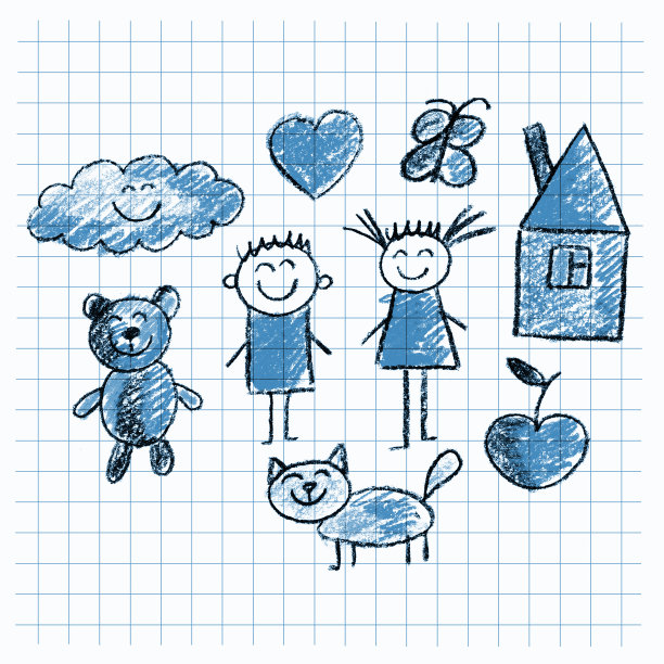 儿童绘画风格图片素材图片下载