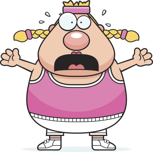 害怕卡通锻炼图片下载